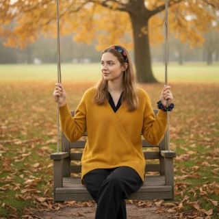 Jemná, přirozená a elegantní – přesně tak působí kombinace čelenky Elegance a scrunchie gumičky Midi z kolekce...